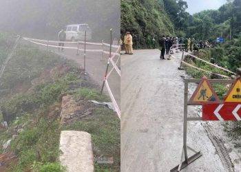 Hà Tĩnh: Xe đầu kéo rơi xuống vực sâu 70m sau khi tránh xe ngược chiều