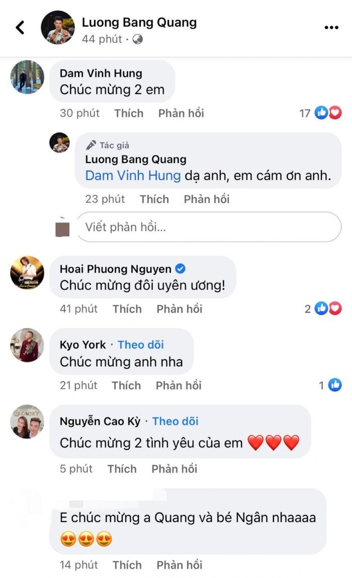 Cặp đôi thị phi Ngân 98 và Lương Bằng Quang thông báo kết hôn