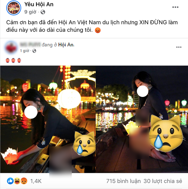 Cô gái nước ngoài mặc áo dài chụp ảnh hở hang phản cảm ở Hội An khiến cộng đồng mạng Việt Nam vô cùng bức xúc