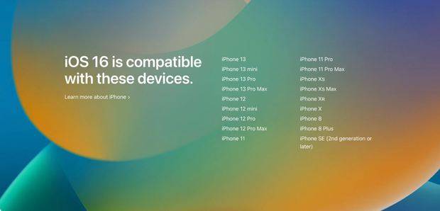 4 mẫu iPhone sẽ không được cập nhật lên iOS 16 mới