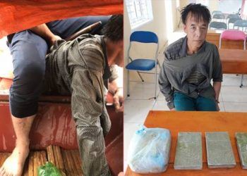 Cảnh sát bơi ra lòng hồ sông Đà, khống chế kẻ buôn ma túy khủng