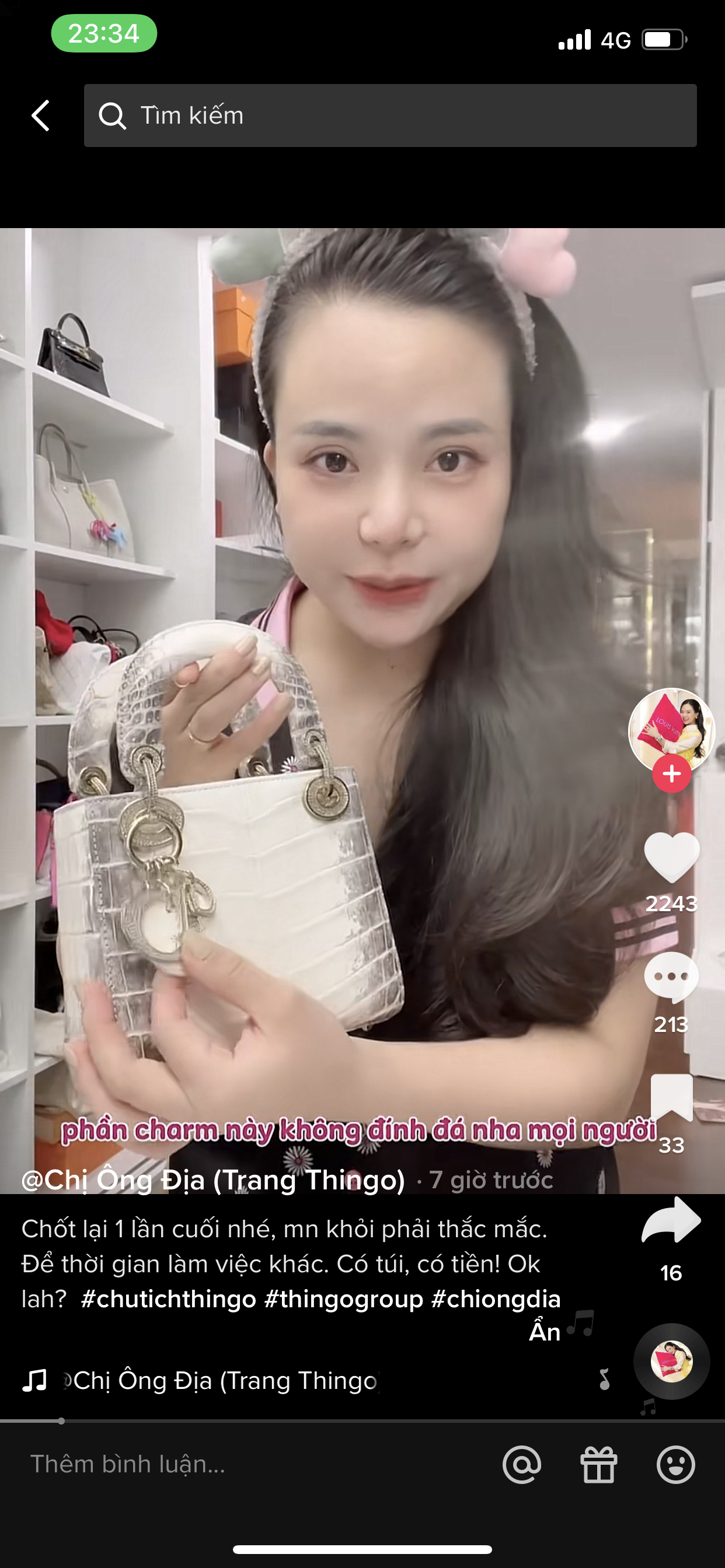 Diễn biến mới 'cuộc chiến túi Dior' của Chị Ông Địa hot nhất TikTok