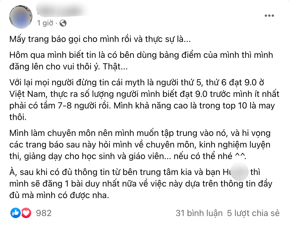 Nữ sinh 20 tuổi đạt 9.0 IELTS: Bảng điểm 'đi mượn', kết quả thi chỉ là sản phẩm photoshop