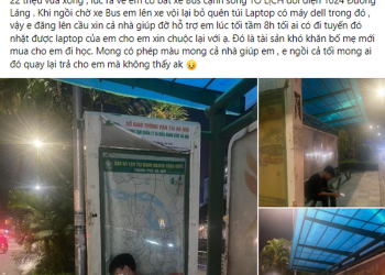 Sự thật chuyện nam sinh năm nhất mất laptop ở bến xe bus Hà Nội và lời cầu cứu lúc nửa đêm