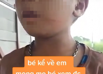 Xôn xao clip em bé bị cha ruột đánh chảy máu đầu, kể lại 2 năm bị bạo hành khiến cư dân mạng xót xa