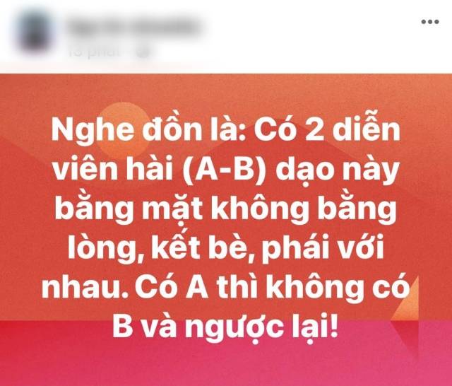 Xôn xao tin đồn 2 nghệ sĩ hài 'chia bè kết phái', netizens liền réo tên Trấn Thành - Trường Giang