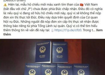 Đại sứ quán Đức giải thích nguyên nhân ngừng cấp thị thực vào hộ chiếu phổ thông mẫu mới của Việt Nam