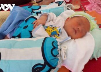 Phát hiện bé gái sơ sinh trước cổng đền lúc rạng sáng