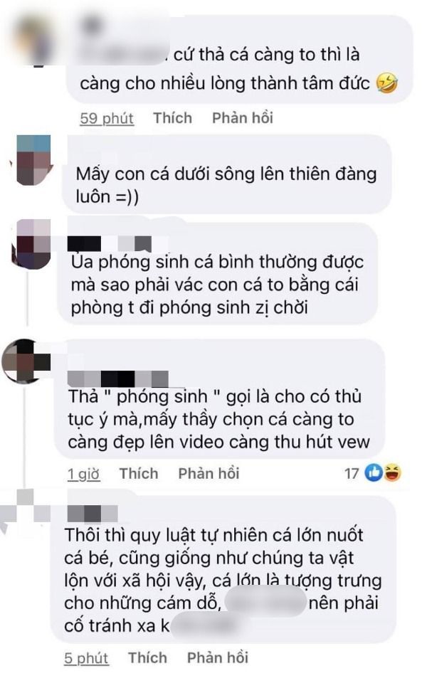 Cận cảnh màn phóng sinh cá Hải Tượng Long gây tranh cãi cộng đồng mạng Cận cảnh màn phóng sinh cá Hải Tượng Long gây tranh cãi cộng đồng mạng