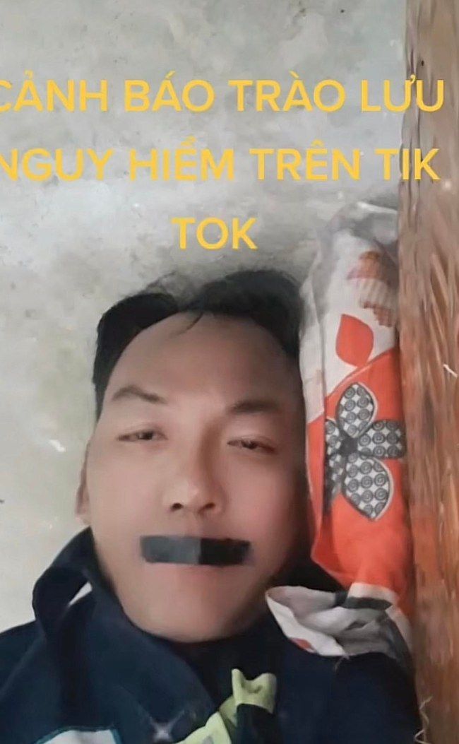 Cảnh báo trào lưu nguy hiểm trên Tiktok: Dán băng keo vào miệng mong ngủ ngon, không ngáy