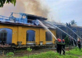 Cháy tại di tích Quốc Tử Giám triều Nguyễn ở Huế