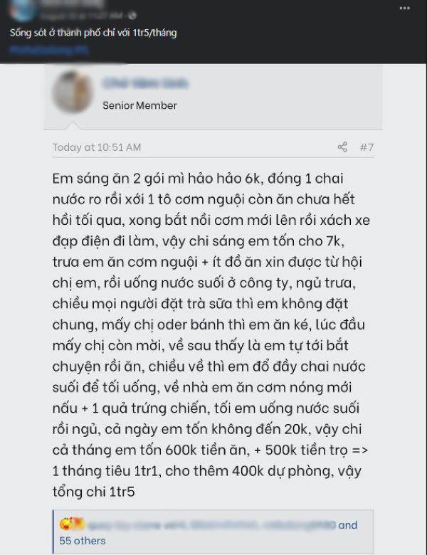 Cô gái tiết lộ cách sống ở thành phố chỉ với 1,5 triệu/tháng khiến dân tình tranh cãi dữ dội: 'Sống thế ai dám chơi cùng?'