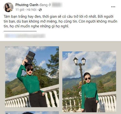 Phương Oanh liên tục thể hiện sự vui vẻ giữa ồn ào tình cảm, khẳng định: 'Tâm bạn trắng hay đen, thời gian sẽ có câu trả lời rõ nhất'