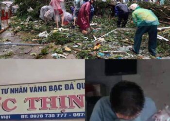 Tiệm vàng bị bão Noru cuốn bay toàn bộ tài sản, người dân ra sức giúp đỡ chủ tiệm
