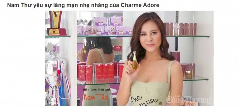 Những nghệ sĩ nổi tiếng nào đã quảng cáo, tiếp thị cho nước hoa Charme Perfume?