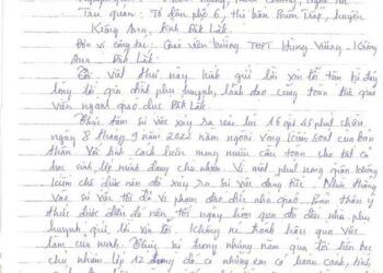 Tâm thư của thầy giáo dùng thước, mũ bảo hiểm đánh học sinh