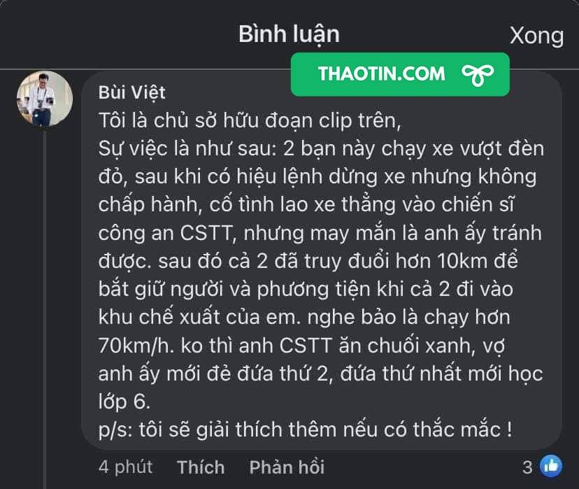 Vụ 4 chiến sĩ công an đánh thiếu niên chạy xe máy: Chủ nhân clip lên tiếng rõ sự thật