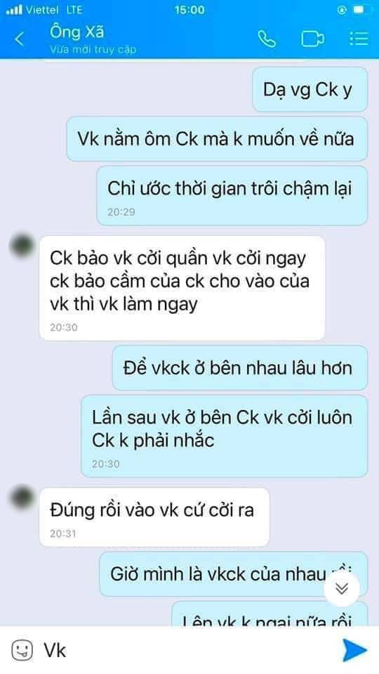 Xôn xao đoạn tin nhắn cô vợ ngoại tình với người đàn ông được cho là bộ đội về hưu đáng tuổi cha chú