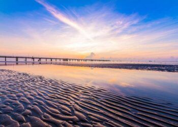 Xôn xao trước biển Tân Thành - bản sao của “biển vô cực” Thái Bình ngay tại Tiền Giang