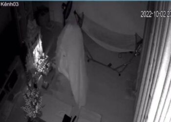 Clip: Tên trộm ngụy trang tránh camera khiến chủ nhà khóc thét