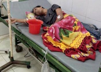 Ba bố con nhập viện sau bữa cơm với trứng cóc