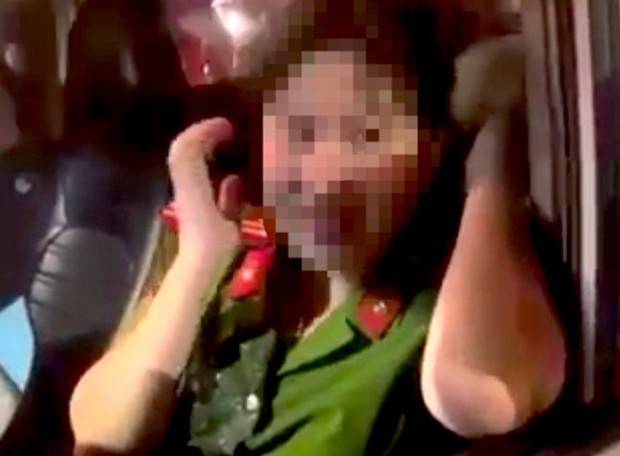 Cách chức nữ thiếu tá công an say xỉn lái xe gây tai nạn