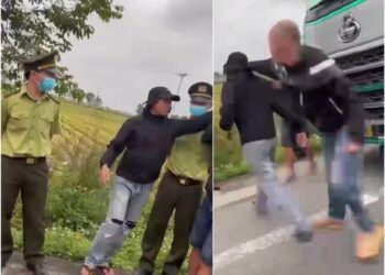 Cán bộ kiểm lâm bị tố gọi người đánh lái xe lúc kiểm tra, đội trưởng nói gì?