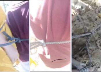 clip phan no cha troi 3 con vao tang da ben suoi de uy hiep vo CLIP: Cha trói 3 đứa con vào tảng đá bên suối uy hiếp để vợ gửi tiền về CLIP: Phẫn nộ cha trói 3 con vào tảng đá bên suối để uy hiếp vợ