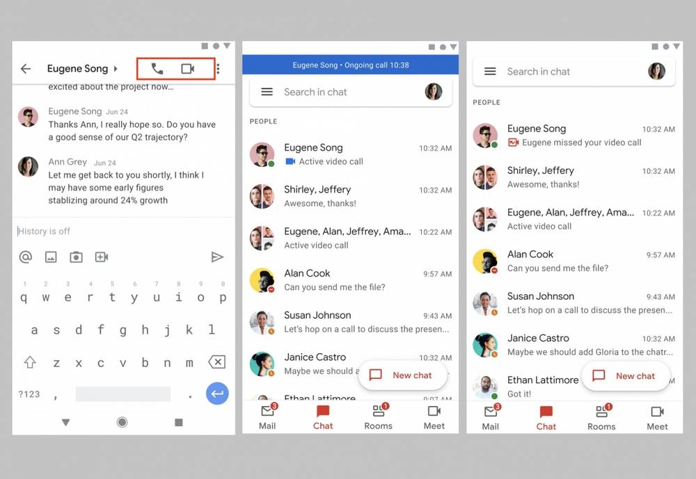 Google tung ra các tính năng tìm kiếm mới cho Gmail và Chat