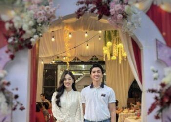 Khung cảnh đầu tiên trong đám cưới Bình An - Phương Nga ở quê Phú Thọ