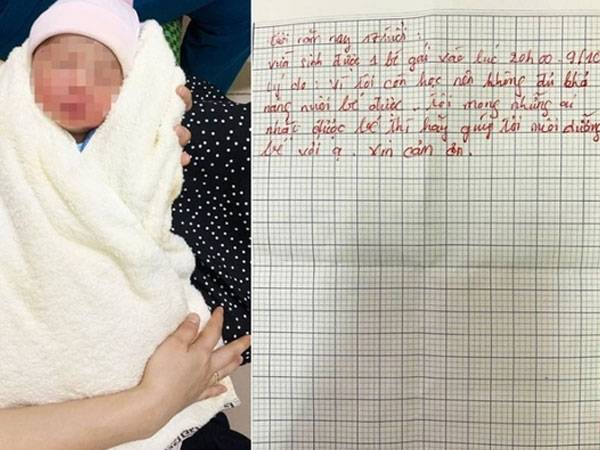 Người mẹ 17 tuổi bỏ lại con gái sơ sinh ở trung tâm y tế