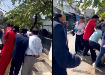 Va chạm giao thông, 1 người phụ nữ bị nhóm người dự tiệc cưới đánh nhập viện