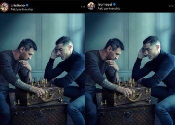 Bức ảnh thế kỷ Ronaldo chơi cờ với Messi trước World Cup, chi tiết bí ẩn gây tò mò