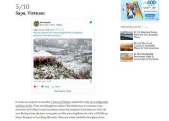 Sapa lọt top 10 điểm đến ngắm tuyết hấp dẫn nhất Châu Á