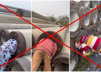 Phẫn nộ đỉnh điểm: Một TikToker xui 3 em nhỏ chui vào trụ bê tông để thử nghiệm, treo thưởng 2 gói bim bim