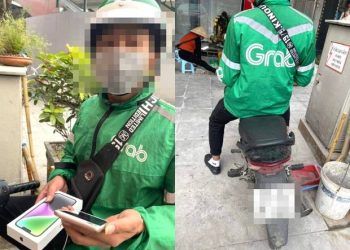 Tài xế Grab ở Hà Nội bị tố ''cuỗm'' điện thoại iPhone 14 plus của khách