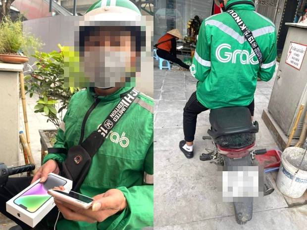 Tài xế Grab ở Hà Nội bị tố ''cuỗm'' điện thoại iPhone 14 plus của khách