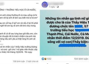 xon xao tin nhan hieu truong u60 o ca mau ga gam dong nghiep nan nhan va lanh d Hiệu trưởng U60 ở Cà Mau "gạ tình" nữ đồng nghiệp Xôn xao tin nhắn Hiệu trưởng U60 ở Cà Mau "gạ gẫm" đồng nghiệp, nạn nhân và lãnh đạo phòng GD&ĐT phản hồi gì?