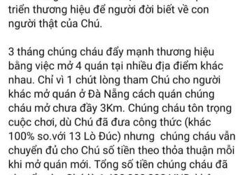 Mạng xã hội rần rần trước tin ông chủ phở Thìn Lò Đúc bị tố bán bản quyền thương hiệu mà mình không sở hữu, vi phạm thoả thuận hợp tác?