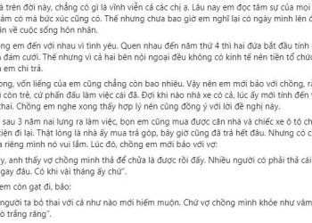 thang truoc hua yeu vo suot doi thang sau chong co con rieng Phát hiện chồng có con riêng dù tháng trước vẫn hứa "yêu vợ suốt đời" Tháng trước hứa yêu vợ suốt đời, tháng sau chồng có con riêng